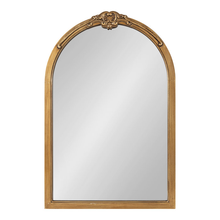 House of Hampton® Astrid Traditional Arch Mirror 20x30 Gold Wayfair